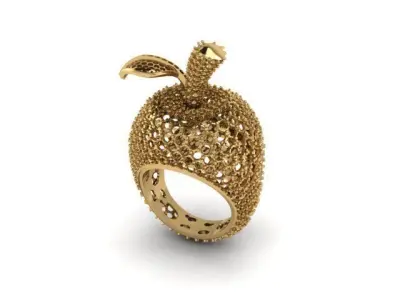 apple ring  Free 3D print model