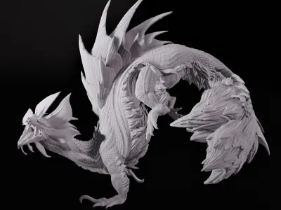Mizutsune Monster Hunter Fan Art 3D print model