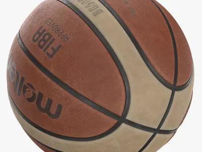 Dirty Basketball ball 3D model