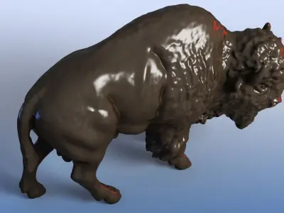 3D Bison 3D model