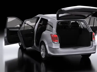 Opel Astra H Caravan 2008 INTERIOR  3D model