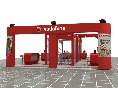 Exhibition Fair Stand 002 3D model