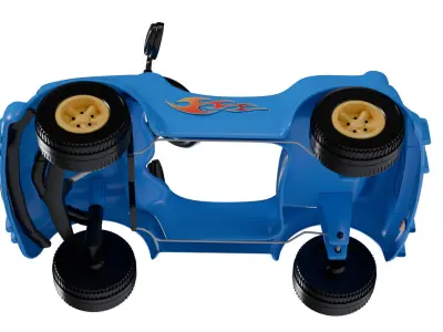 Pedal Car for Kids Low-poly 3D model