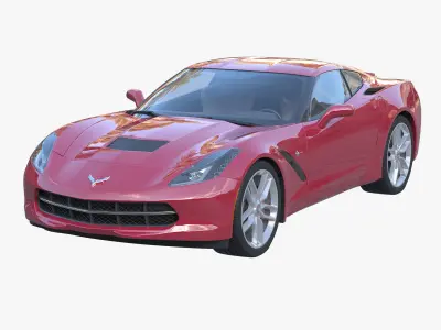 4 Cars  Muscle car Sports sedan Sport car Crossover 3D Model Pack