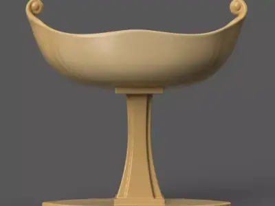 Elegant planter - vase - urn - candy dish - candle holder 3D print model