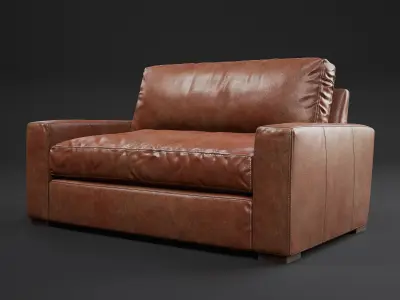 5 Maxwell Leather Sofa 3D model