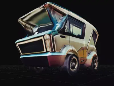 COOL CARS SolarRover no9 Collectable Model these WHEELS are HOT Low-poly 3D model