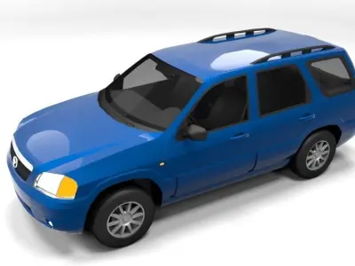 MAZDA TRIBUTE 2003 LOWPOLY Low-poly 3D model