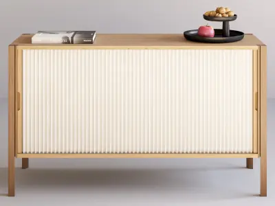 Nordic Tales Pleat Cabinet 3D model