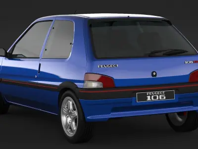 Peugeot 106 XSI 3D model
