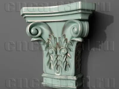 Capital Pillar Head 3D print model