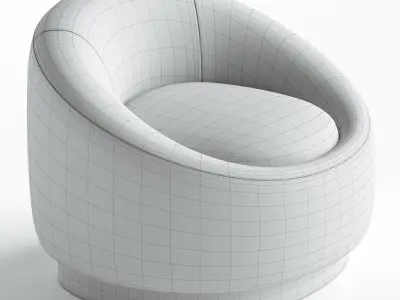 Armchair Low-poly 3D model