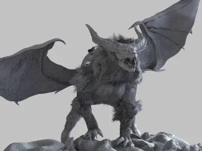 Gargoyle dragon 3D model