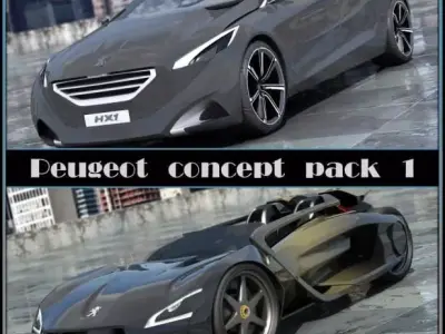 Peugeot Concepts 1 2 0 3D model