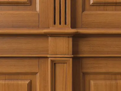 Wooden panel 01 03  3D model