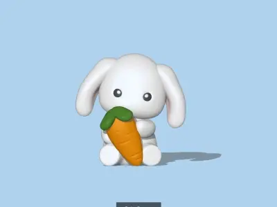 Easter bunny egg 3D Model Collection