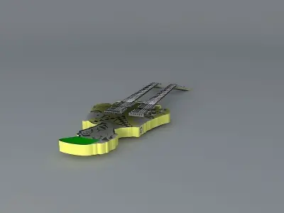 Rick Nielsens Hamer model Free 3D model
