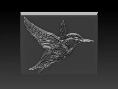 Birdd plastic plate with holes 3D print model