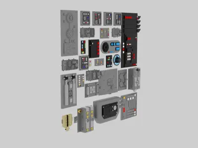Star Wars Panels Pack 01 3D model