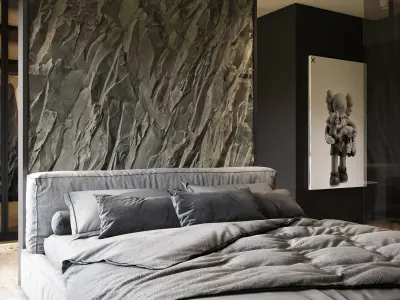 Modern Interior Scene for 3D max and Corona Renderer Low-poly 3D model