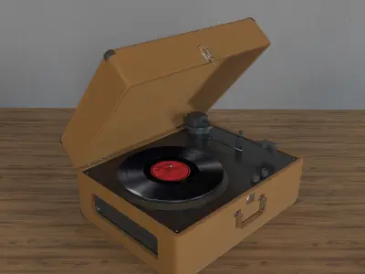 record player 3D model