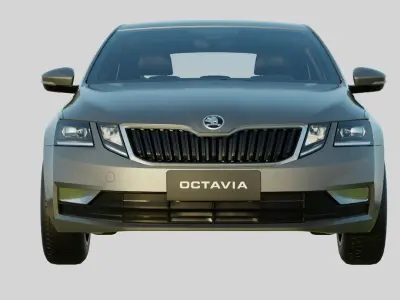 Skoda Octavia 2019 Base Model Low-poly 3D model
