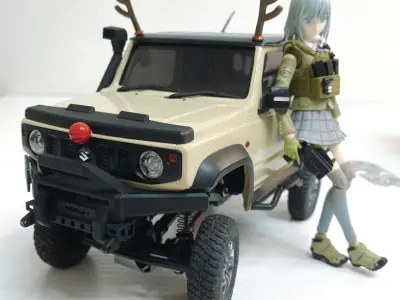 Christmas Reindeer Set for RC Car and Figure  3D print model