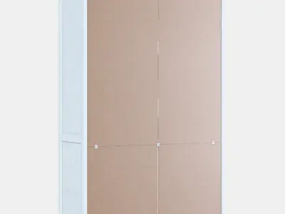 HEMNES 3-drawer display cabinet Low-poly 3D model