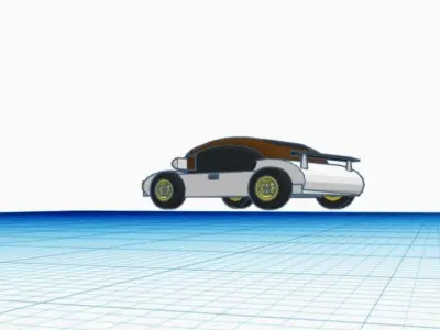 sports car 3D print model shop