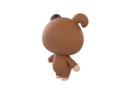 Character147 Rigged Dog 3D model