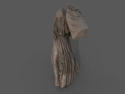Statue of female  1 Low-poly 3D model