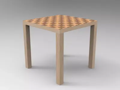 Uha Side Table Low-poly 3D model