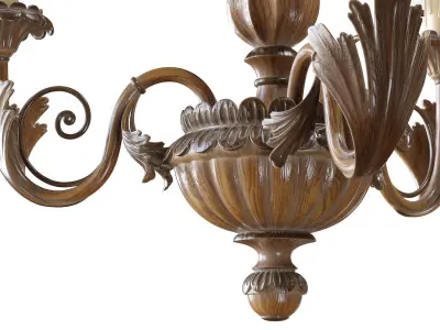 Chandelier Silvano Grifoni 3 lamp 3D model