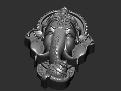 ganesha head 3D print model