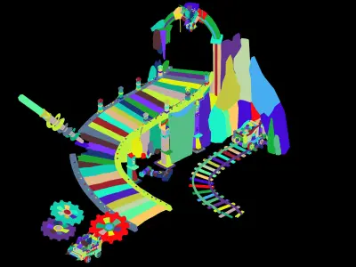 Game Mine BOSS - EntranceGame Kunlun Mountains - Altar 03 3D model