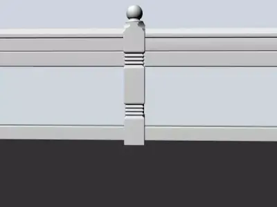 Porch Post 2 3D model