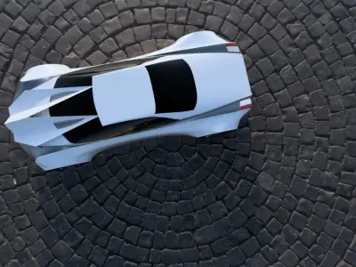 Aegon futuristic car 3D model