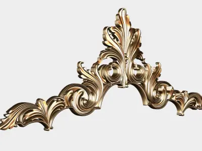 Carved decor for cnc 59 3D model