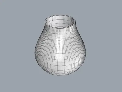 Flower Vases Pots Jars Low-poly 3D model