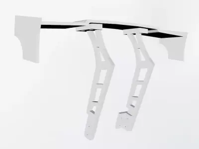 Drift car wing 3D print model