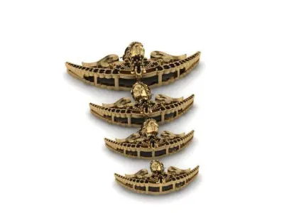 Antique right and left lady 3D print model