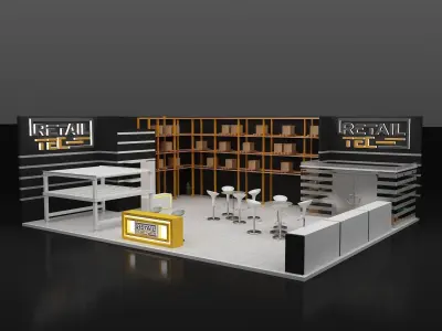 Booth Exhibition Stand a279a 3D model