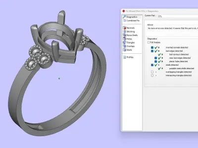 Drop Solitaire Ring 3D print model