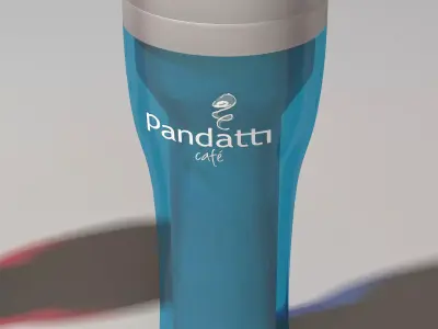 THERMAL COFFE GLASS 3D model