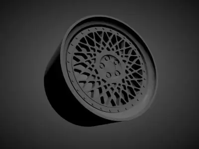 HRE 501 scalable and Printable rim 3D print model