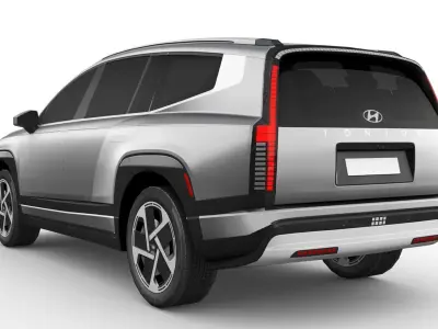 Hyundai IONIQ 9 Limited 2025 Low-poly 3D model