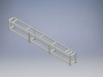 Frame for - Screw Ash Conveyor 3D model