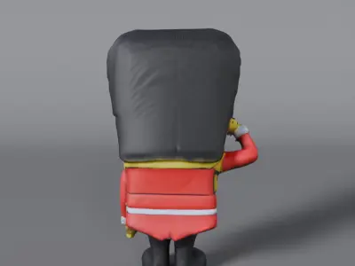 spongebob sculpture 3D model