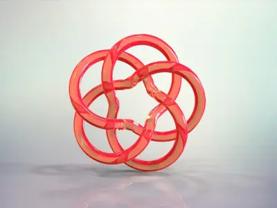 Torus Knots Low-poly 3D model