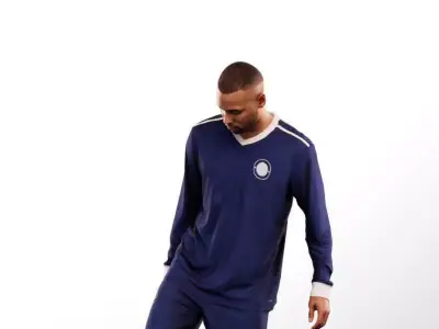 Jonny 12681 - Athletic Black Man Playing Soccer Low-poly 3D model